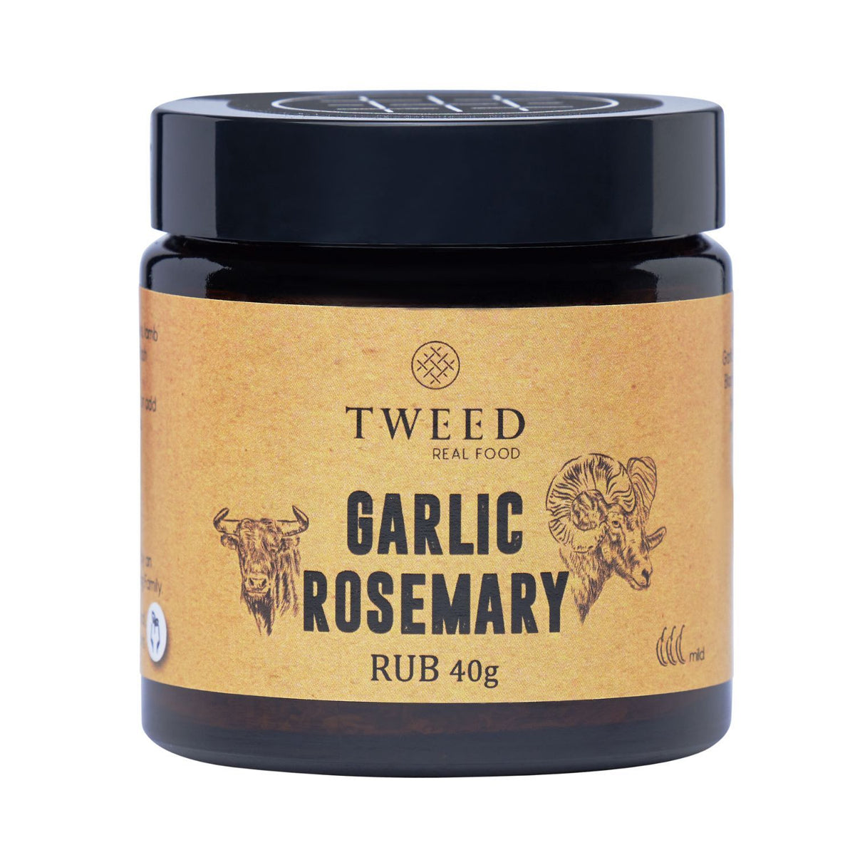 Tweed Real Food Garlic Rosemary 40g Jar Health & Eco